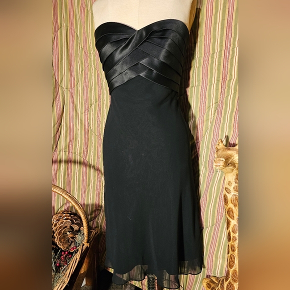 WHBM - evening dress with chiffon overlay. The dress is stunning! - Picture 1 of 4